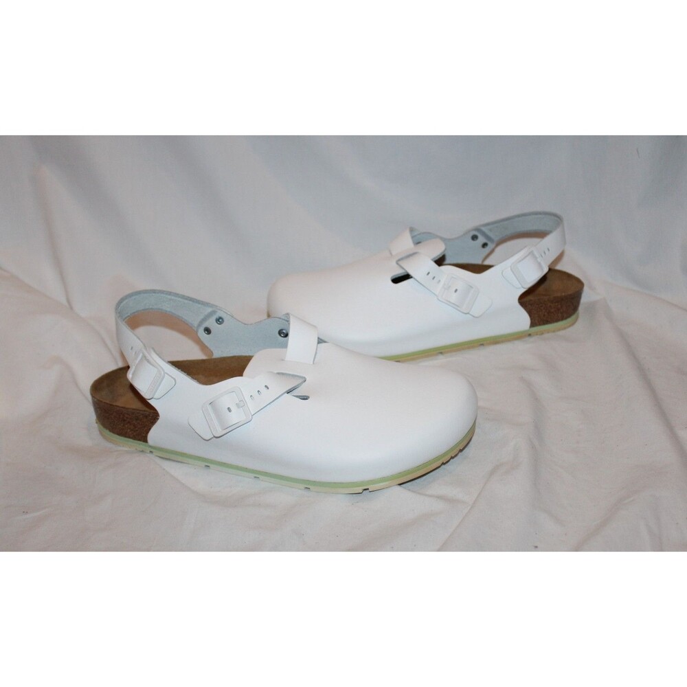 Birkenstock Men's Professional Tokio Super Grip Leather Clogs White 46 Regular